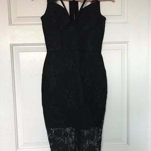 Classy, sexy, elegant little black lace dress